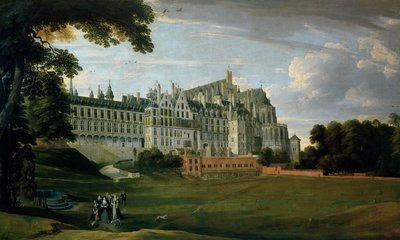Infanta Isabella Clara Eugenia (1556-1663) Strolling in the grounds of the Palace in Brussels by Jan the Elder Brueghel